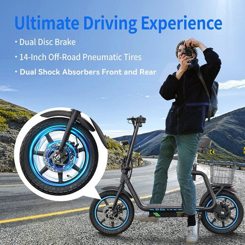 TWOFISH M5 Elite elektriskais skrejritenis ar 500 W motoru, 48V13Ah TWOFISH M5 Elite elektriskais skrejritenis ar 500 W motoru, 48V13Ah